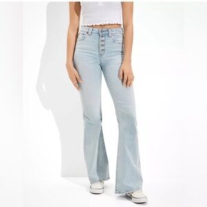 American Eagle Super Hi Rise Flare Jean Size 12